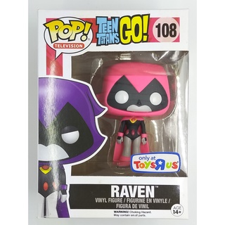 Funko Pop Teen Titans Go - Raven In Pink : 108 (กล่องมีตำหนินิดหน่อย) แบบที่ 1