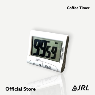 (หน้าจอใหญ่) JRL นาฬิกาจับเวลา Espresso Shot (สีขาว) สำหรับร…