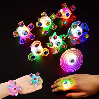 ของเล่น Finger Spinner พลาสติก เรืองแสง ของขวัญวันเกิด สําหรับเด็ก