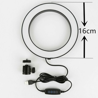 {Big Sale} Bangkok life Ring Light LED 16CM ปรับสีส้ม-ขาว และความแรงแสงได้ตามต้องการ