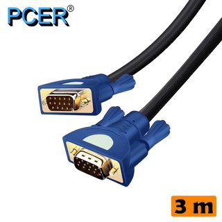 [ลด15% โค้ดPROJ556] PCER VGA PCV-920-3 High Quality Cable 3+4 Core 15pin 3 m