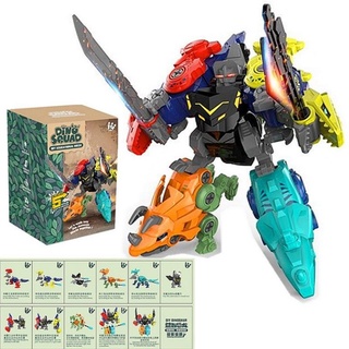 Dino Squad DIY EDUCATIONAL MECH Lets Build Robot Dinosaurs! 5 Styles to build the dino mecha! ครบเซ็ต 5 in 1