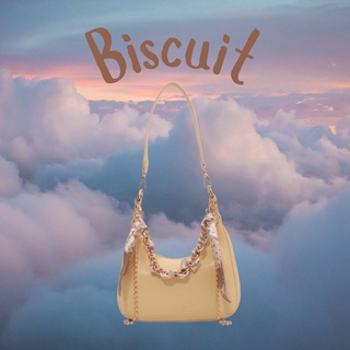 🧁Biscuit🧁 [BB0032] BabyBlue.Official กระเป๋าสะพายหนังทรง Hobo