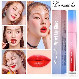 Lameila ลิปกลอส เนื้อแมตต์กํามะหยี่ กันน้ํา ติดทนนาน 6 สี สําหรับผู้เริ่มต้น