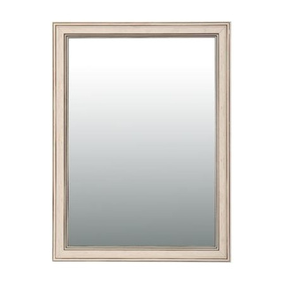 Plain Mirrors กระจกเงาตกแต่ง MOYA 2104-WHITE 60x80 ซม. กระจกใสไม่หลอกตา