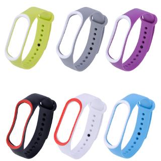 Mi Band 3 4 strap xiaomi mi สายนาฬิกาข้อมือซิลิโคน 3 band 4 สําหรับ miband 4 3