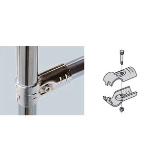 ข้อต่อเหล็กชุบนิกเกิ้ล nickel joint for pipe dia28 ข้อต่อสำหรับท่อขนาด 28มิล ข้อต่อ DIY ข้อต่อเหล็กสีเงิน