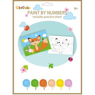 ColorChoice Paint by Numbers Fox: ชุดระบายสีเสริมทักษะ