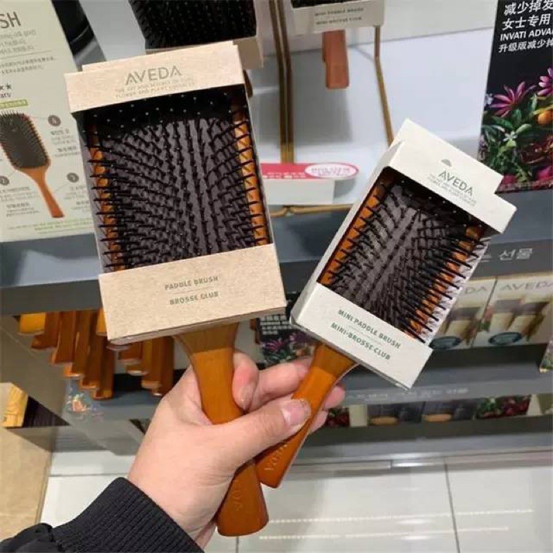 หวี Aveda หวีไม้แท้ มี 2 ขนาด (สินค้าตรงปก+มีกล่องครบ) ( หวีไม้แท้ - Aveda )