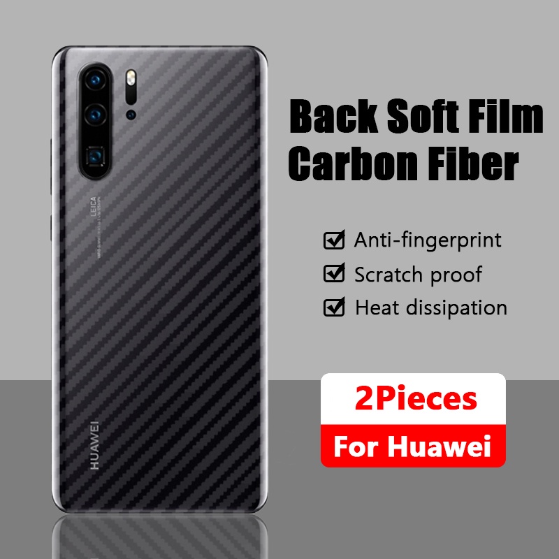 [ซื้อ1แถม1] ฟิล์มกันรอยหลัง เคฟล่า Huawei P30 Lite P40 Pro Nova 5T 7i 7 SE Y9 Prime 2019 Y9S Y7P Y6P Y5P