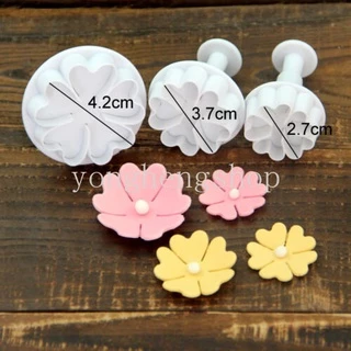 แม่พิมพ์ตัดคุกกี้ บิสกิต ลายดอกไม้ ใบไม้ 1 ชุด DIY
