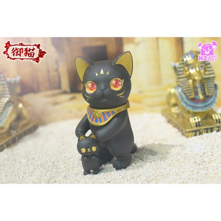 พร้อมส่ง!! K2Toy Bastet Ohonneko แมวดำชุดธีมอียิปต์ พร้อมลูกแมว แมวตัวใหญ่ถอดหมวกได้ ของเล่นของสะสม วัสดุกันน้ำ