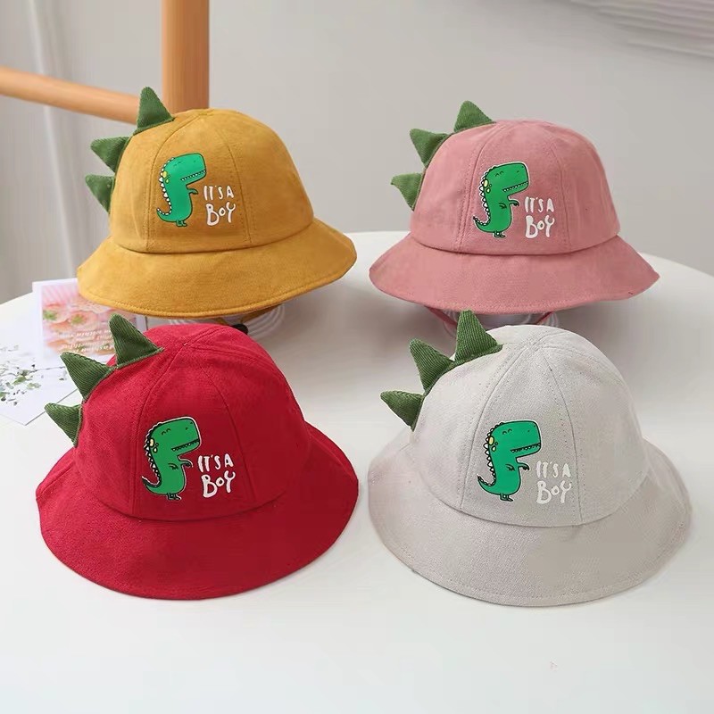 หมวก​บักเก็ตพร้อมส่ง แฟชั่น เด็กลายกาตูนร์ ด็กน่ารักอ่อน​หมวก​บักเก็ตไดโนเสาร์
