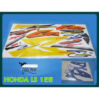 BODY STICKER HONDA LS125 year 2001 for "BLUE" MOTORCYCLE SET / สติ๊กเกอร์ติดตัวรถมอเตอร์ไซค์ ติดรถสีน้ำเงิน เคลือบ