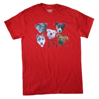 เสื้อยืด ผ้าฝ้าย พิมพ์ลาย Pitbull Love The Pitties แฟชั่นสําหรับผู้ชาย