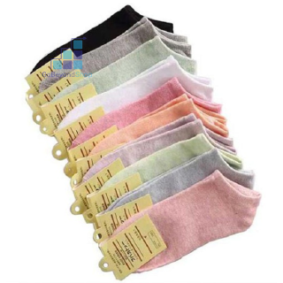ถุงเท้าญี่ปุ่น ข้อสั้น ผ้า cotton นิ่ม ยืดได้แต่ไม่ย้วย ช่วยซับเหงื่อกันอับเท้า ระบายอากาศได้ดี🌈 gb99