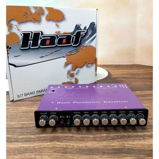 ปรีแอมป์ เครื่องเสียงรถ ปรีรถ ปรีรถยนต์ ปรี 7แบรนด์ เบสหนัก ดุด Haaf รุ่น HF-717  7 Band