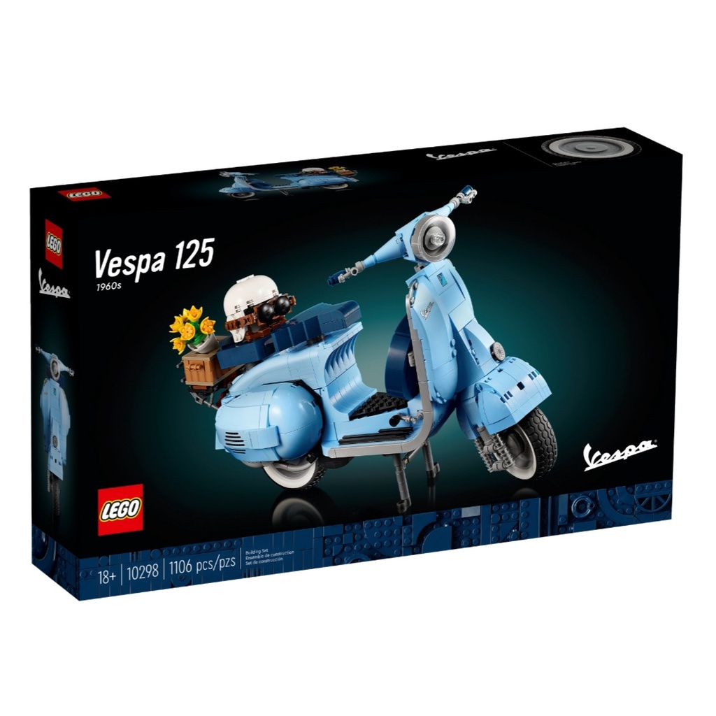 Lego 10298 : Vespa 125 ของใหม่ ของแท้ พร้อมส่งค่ะ กล่องมีตำหนินิดหน่อยค่ะ