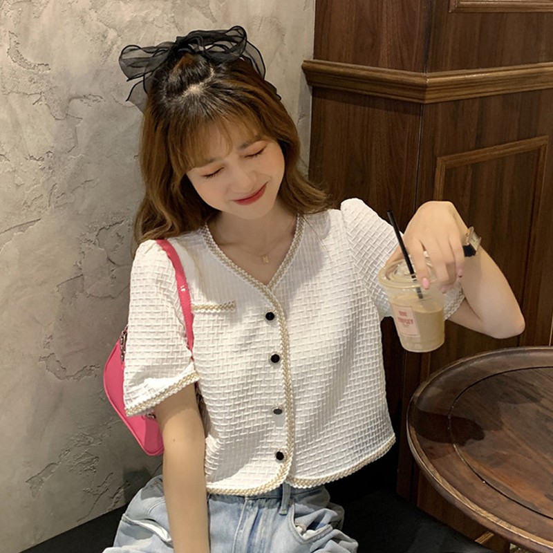 Gakki เสื้อไหมพรมแขนยาวผู้หญิง เสื้อยืดไหมพรมกันหนาว ผ้านิ่มใส่สบาย ฟรีไซส์ พร้อมส่ง Y9815#