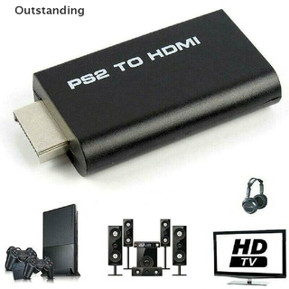 Outstanding ตัวแปลงวิดีโอเสียง PS2 เป็น HDMI 480i 480p 576i พร้อมเอาต์พุตเสียง 3.5 มม.