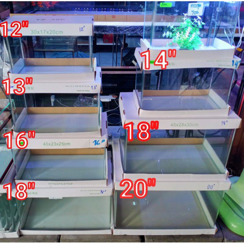 ตู้นาโนตู้ปลานาโนตู้หน้าโค้งมี7ขนาด(18cm)(22cm)(26cm)(30cm)(35cm)(40cm)(45cm)(50cm)
