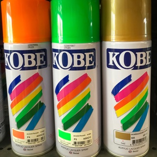 สีสเปรย์โกเบ KOBE สีสะท้อนแสง/สีทอง สีสเปรย์อเนกประสงค์ By TOA ขนาด 400 CC