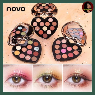 Novo Eye Shadow Plate อายแชโดว์หัวใจ พาเลทแต่งตาหัวใจ #5298