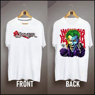 เสื้อขาว - INSPI JOKER แขนสั้นเสื้อยืดคุณภาพดีS-5XL