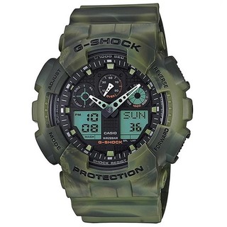 Casio G-Shock นาฬิกาข้อมือ สายเรซิ่น รุ่น GA-100MM-3ADR
(ลายพรางเขียว)