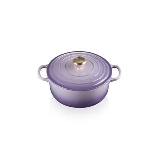 หม้อเหล็กหล่อทรงกลม ขนาด 22CM สีม่วง SIGNATURE ROUND CASSEROLE 22CM BLUE BELL PURPLE