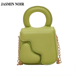 Jasmin Noir กระเป๋าถือ หนัง PU แต่งสายโซ่ ขนาดเล็ก สําหรับผู้หญิง