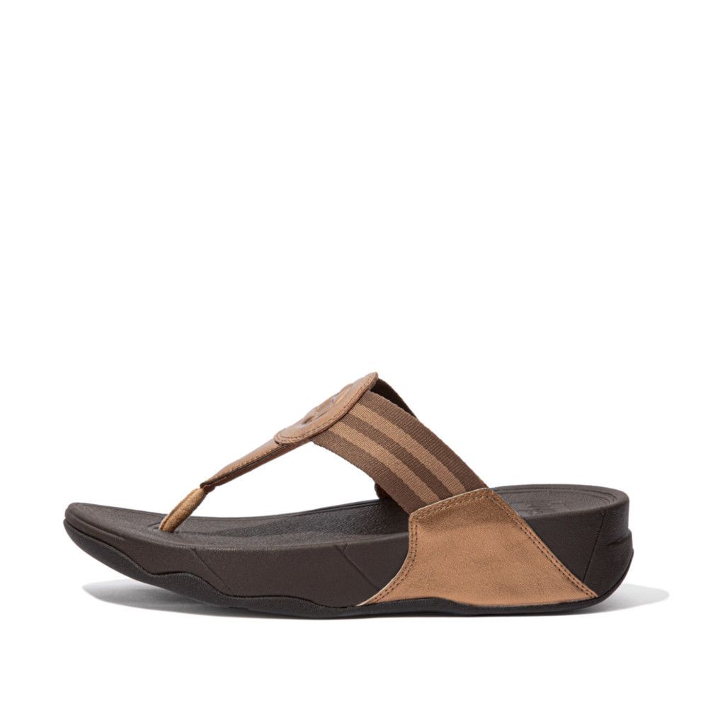 FITFLOP รองเท้าลำลองผู้หญิง WALKSTAR รุ่น DX4-012 สี BRONZE รองเท้าผู้หญิง #5