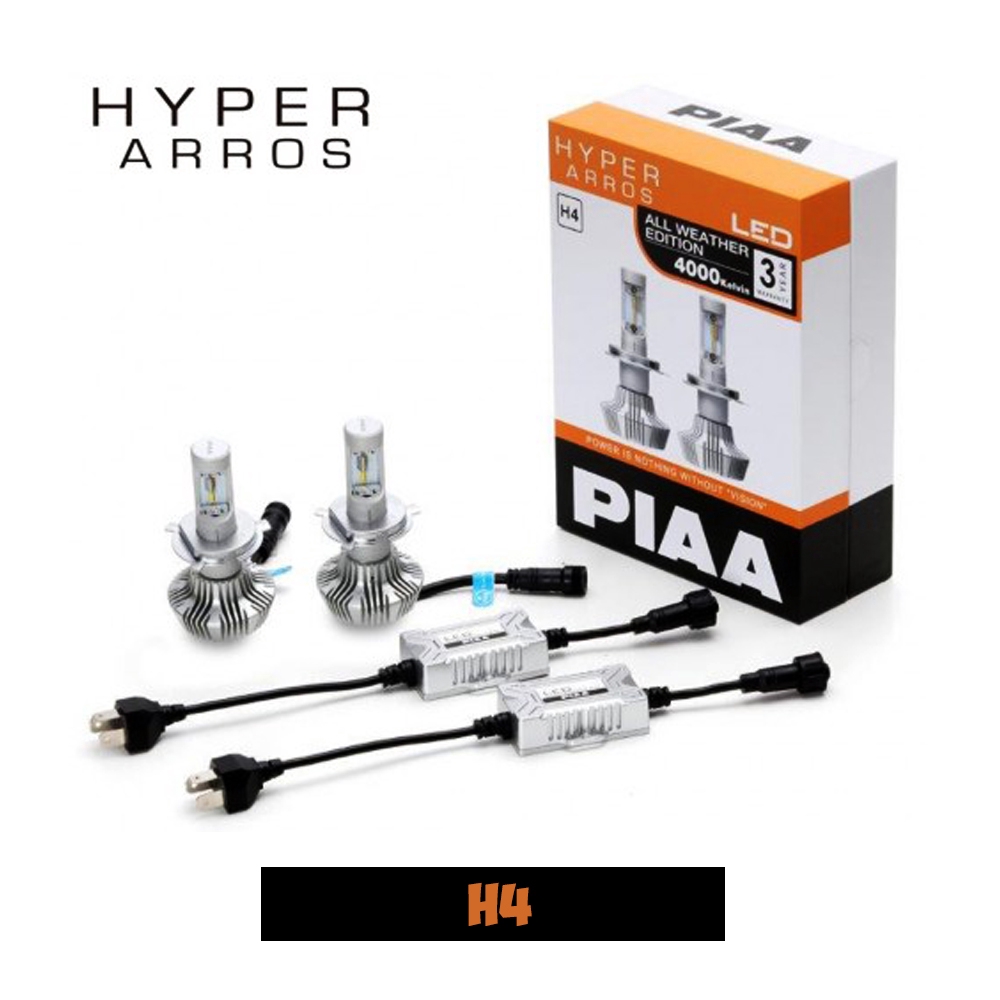 PIAA H4 LEH130E HYPER AROS ALL WEATHER EDITION 4000K LED