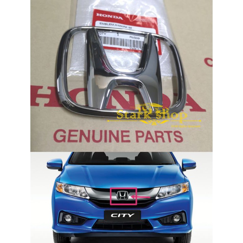 HONDA CITY GM6 2014~2016 T9A FRONT GRILLE EMBLEM H LOGO (CHROME)