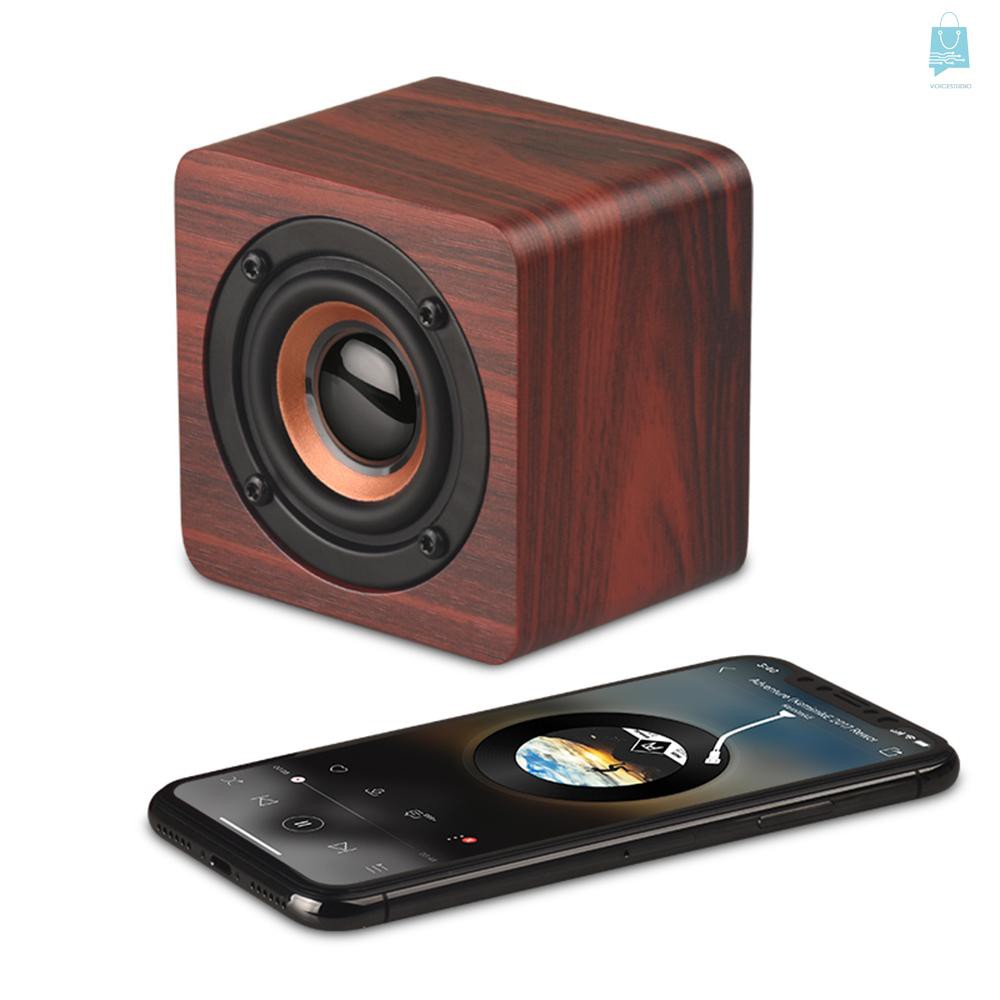 [READY STOCK] Q1 Mini Wooden Bluetooth Speaker Portable Wireless ...