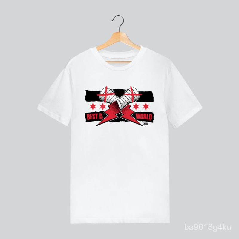 ชุดเซต2021[Shop Malaysia] WWE CM Punk AEW T-Shirt JBWr
