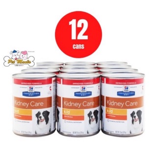 (12 กระป๋อง) Hills® Prescription Diet® k/d® Canine อาหารเปียกรักษาโรคไตสุนัข  ขนาด 370 g