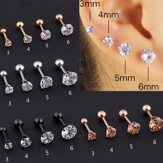 Simple Style Fashion Crystal Stud Earrings