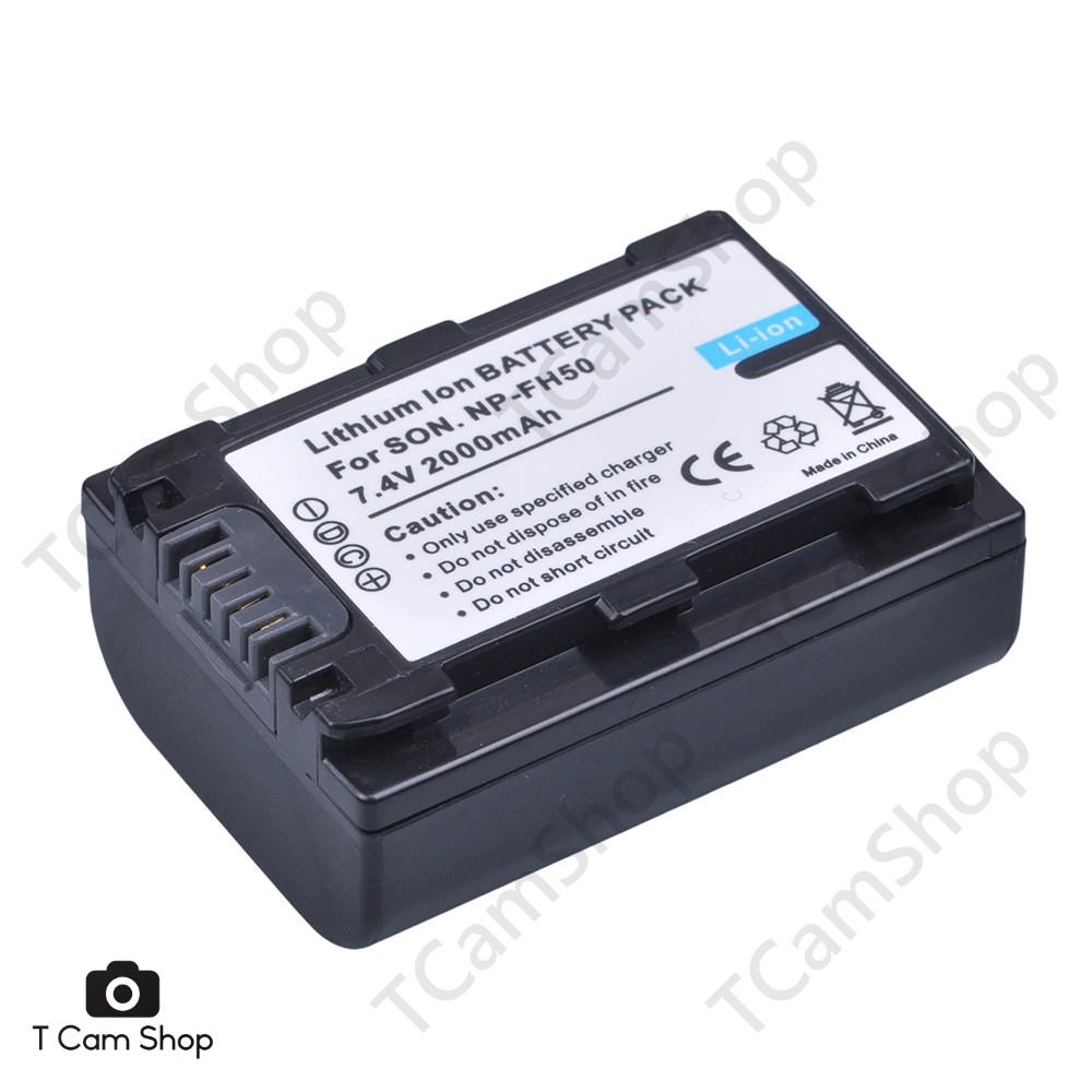 แบตเตอรี่ NP-FH50 FH50 สำหรับกล้อง โซนี่ Sony A230 A330 A290 A390 DSC-HX1 HX100 HX200 HDR-TG1E TG3 T