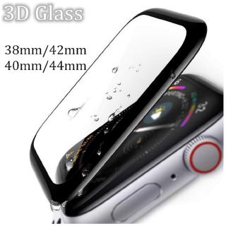 ฟิล์มกระจก เต็มจอ กาวเต็ม แอปเปิ้ล Watch 44mm 42mm 40mm 38mm 3D Full Cover Tempered Glass Screen Protector Film