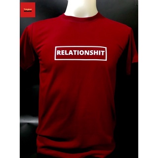 เสื้อยืด คอกลม cotton 100% ลาย RELATIONSHIT