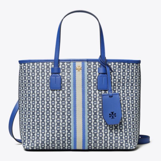 TORY BURCH GEMINI LINK CANVAS SMALL TOTE