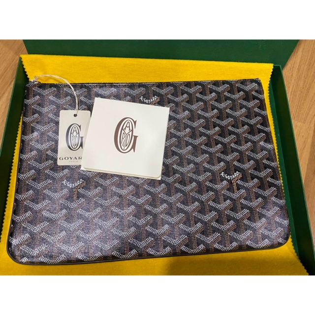 New! goyard clutch MM noir ขนาด30*20cm
