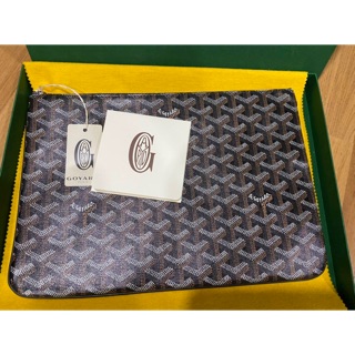 New! goyard clutch MM noir ขนาด30*20cm