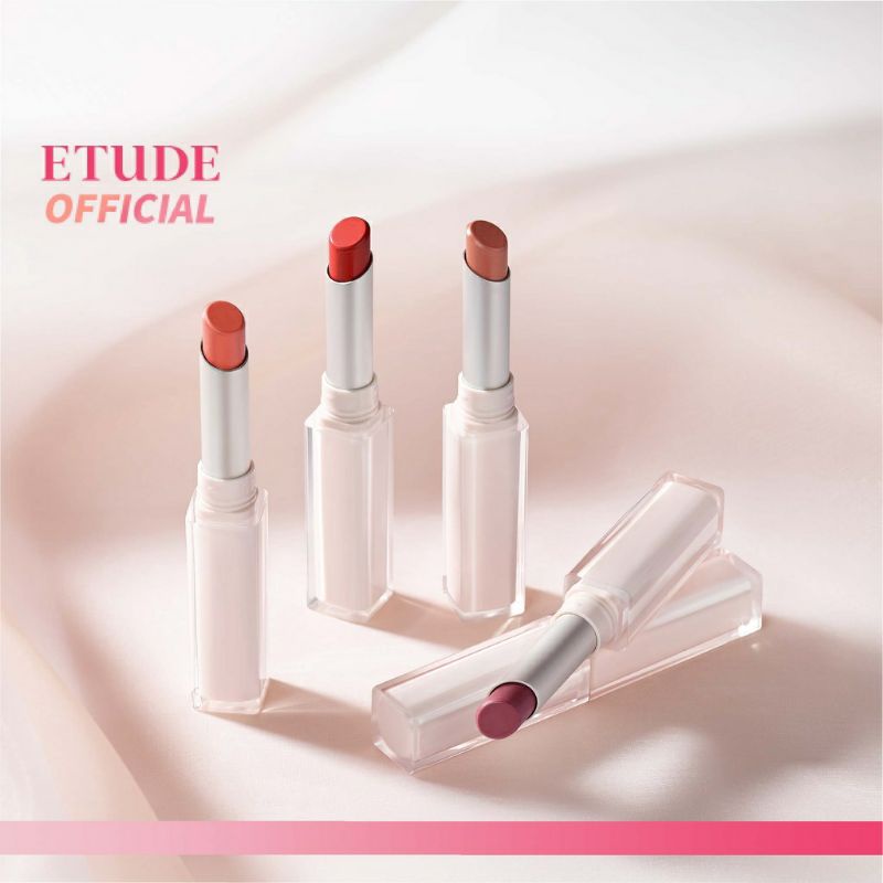 Etude powder veil lips talk สีrd301 tangerine tango แดงอมส้ม