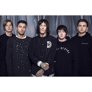 โปสเตอร์ Bring Me the Horizon Oliver Sykes บริงมีเดอะฮอไรซัน โอลิเวอร์ ไซคส์ โปสเตอร์วงดนตรี Music Poster โปสเตอร์วินเทจ