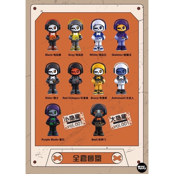 สินค้าพร้อมส่ง กล่องสุ่ม MR.BONE Mini Video Gamer