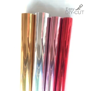 เงาไม่ดรอป** เฟล็กเมทัลลิค เฟล็ก โพลีเฟล็ก เนื้อเงา metallic heat transfer vinyl (HTV) -Easy DIY-CUT