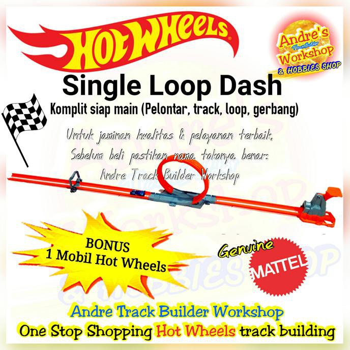 hot wheels single loop track