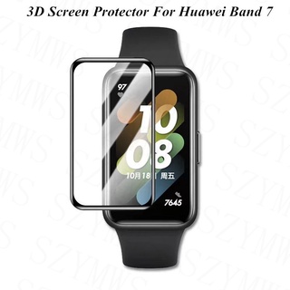 ฟิล์มกันรอยหน้าจอ 3D ทรงโค้ง สําหรับ Huawei Band 7 2 ชิ้น